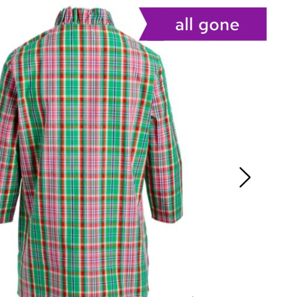 Haley and the hound preppy ruffle neck tunic. Not brand new, but never worn‎